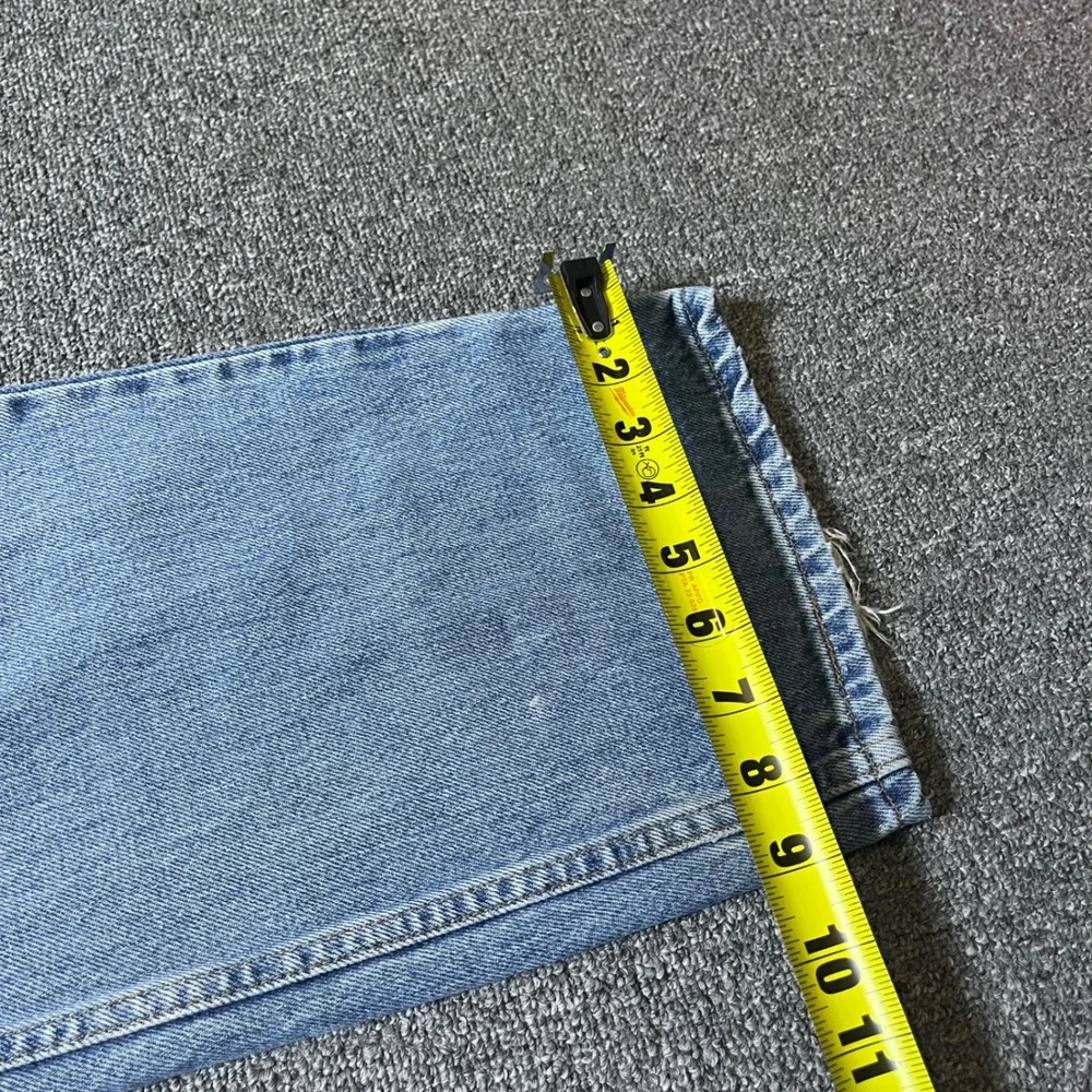 Vintage Levis 505 Jeans 40x32 Blue Distressed Thrashed Straight Leg Denim
